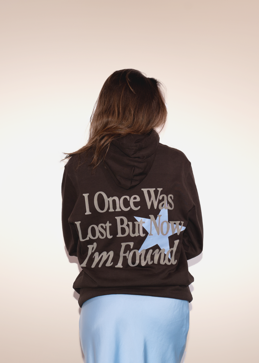 Hoodie "Found" Mocca