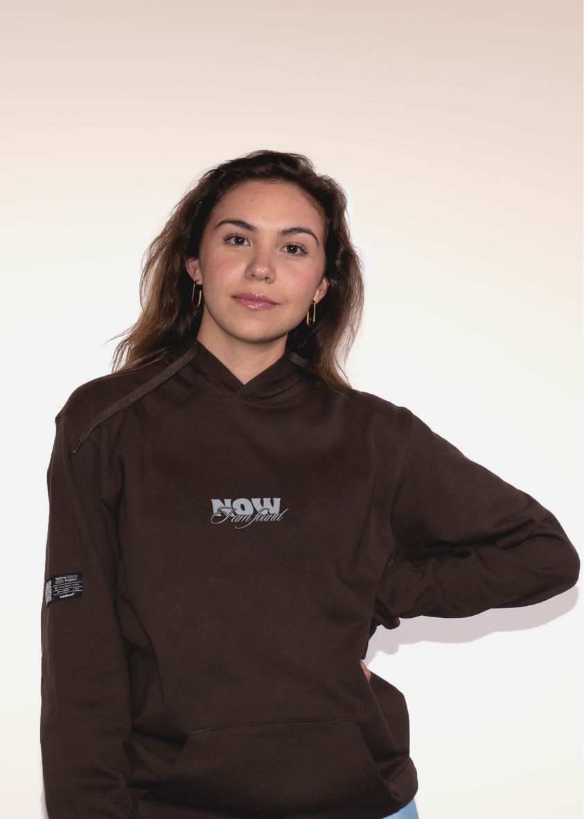 Hoodie "Found" Mocca