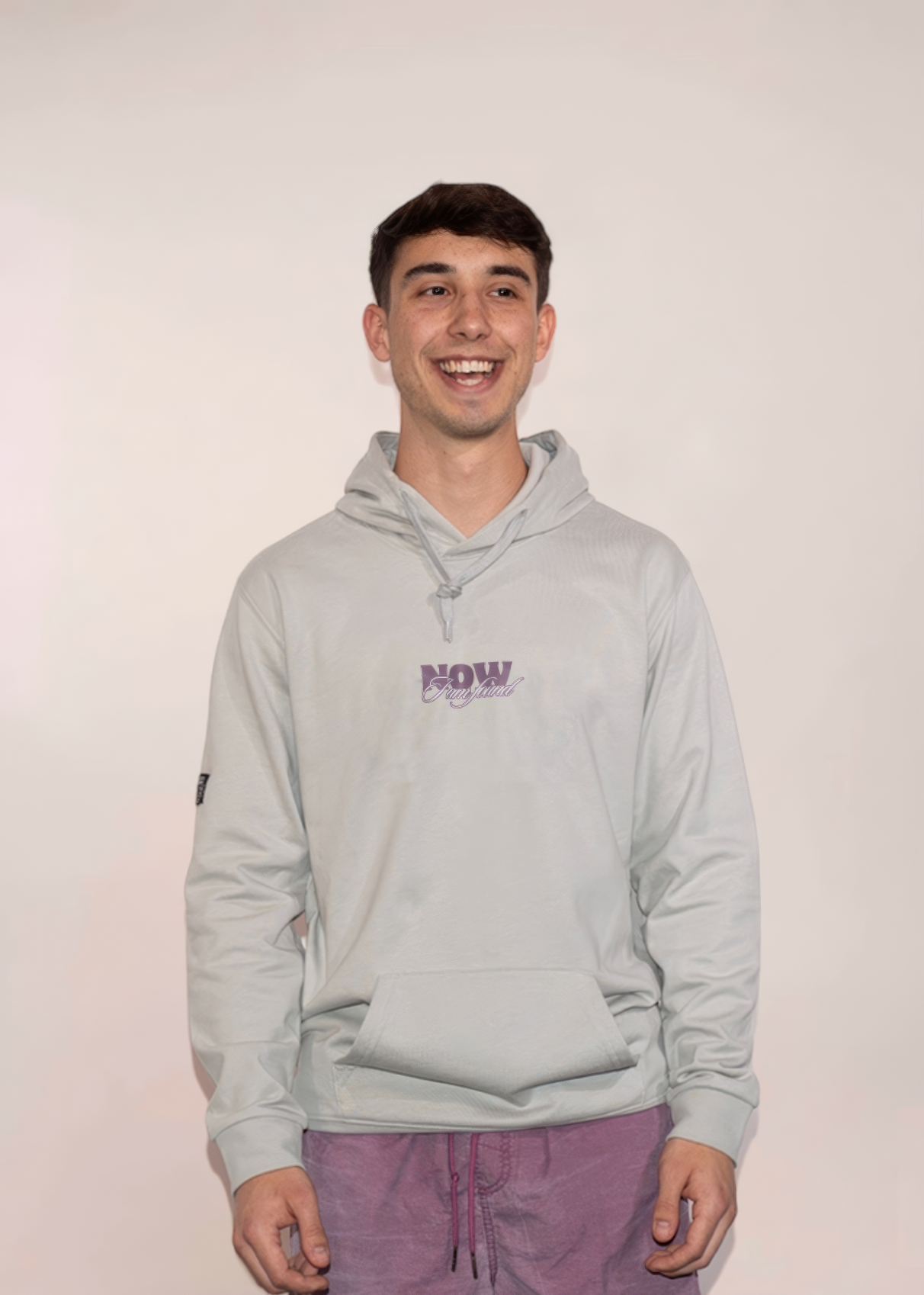 Hoodie "Found" Moondust Grey