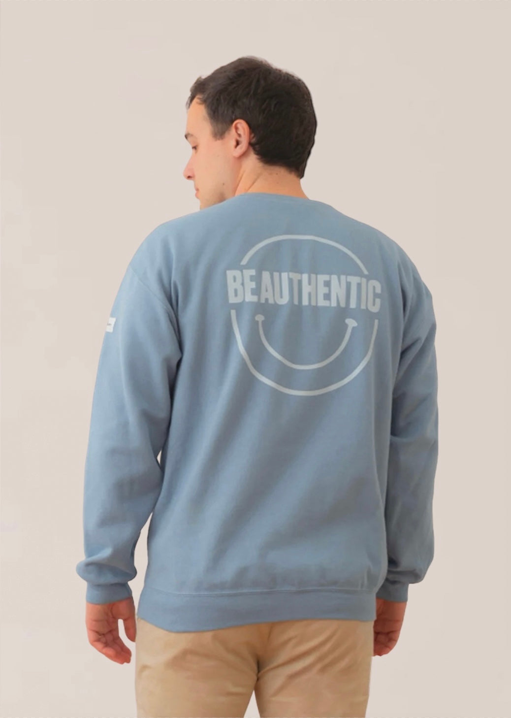 Sudadera "Smile" Stone Blue