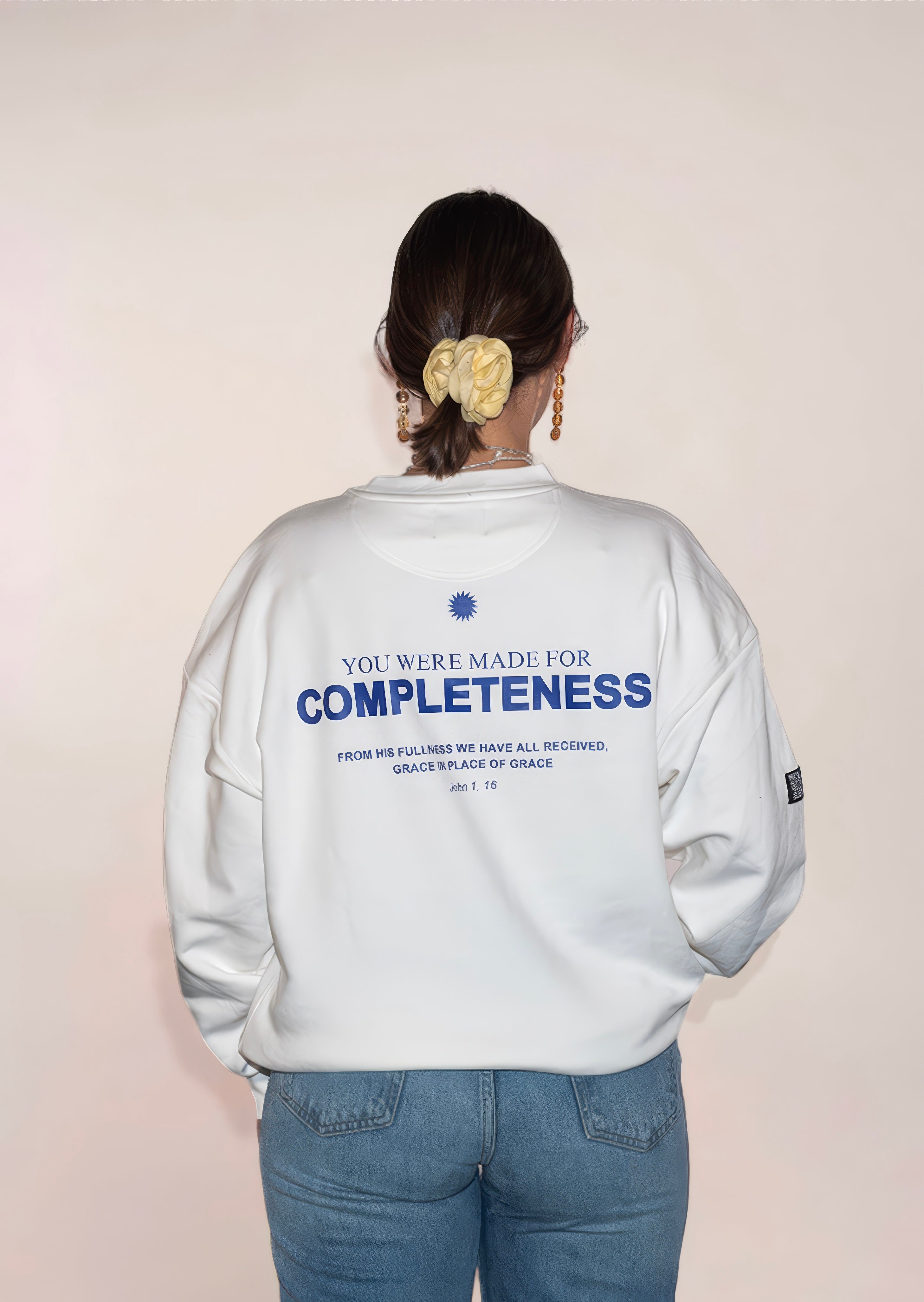 Crewneck "Completeness" Electric Blue