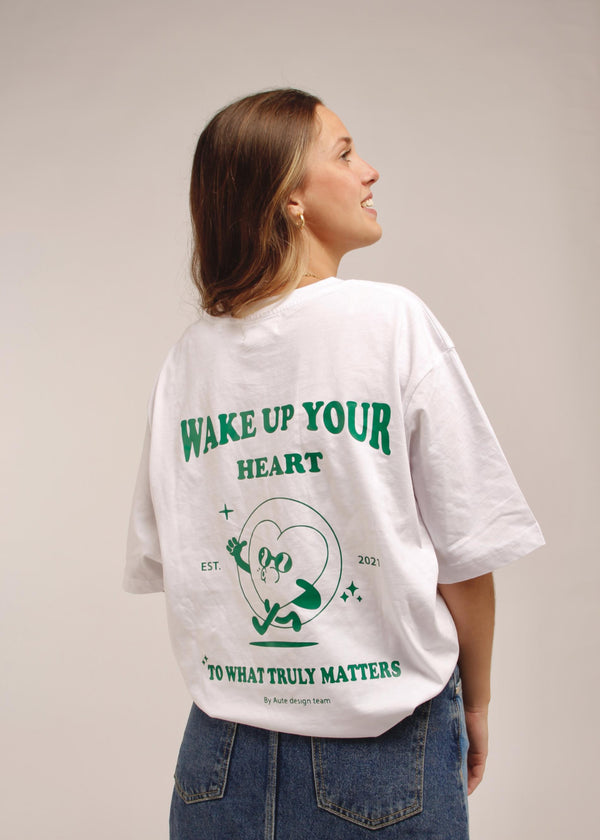 Camiseta "Wake up your heart" White