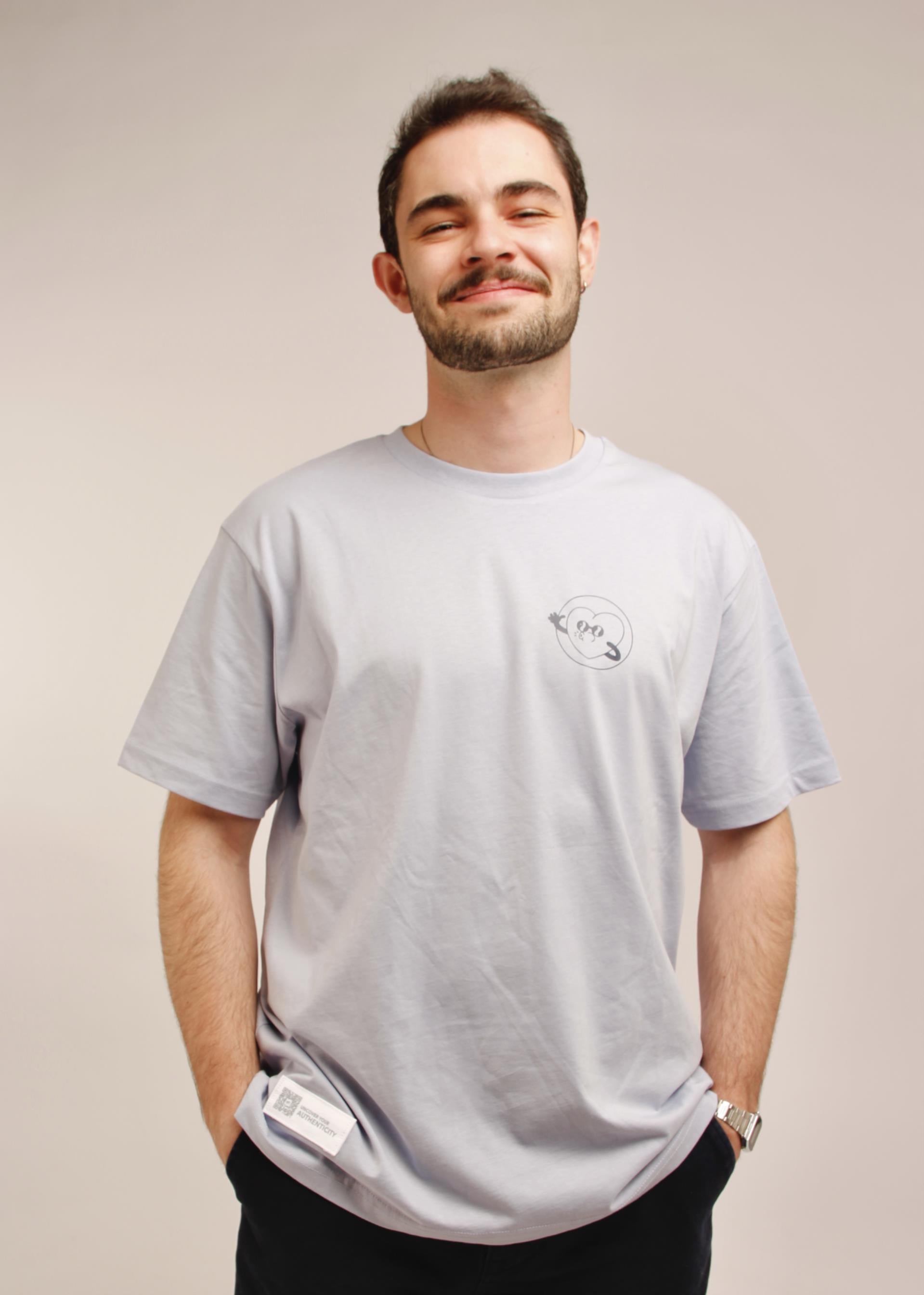 Camiseta "Wake up your heart" Serene Blue