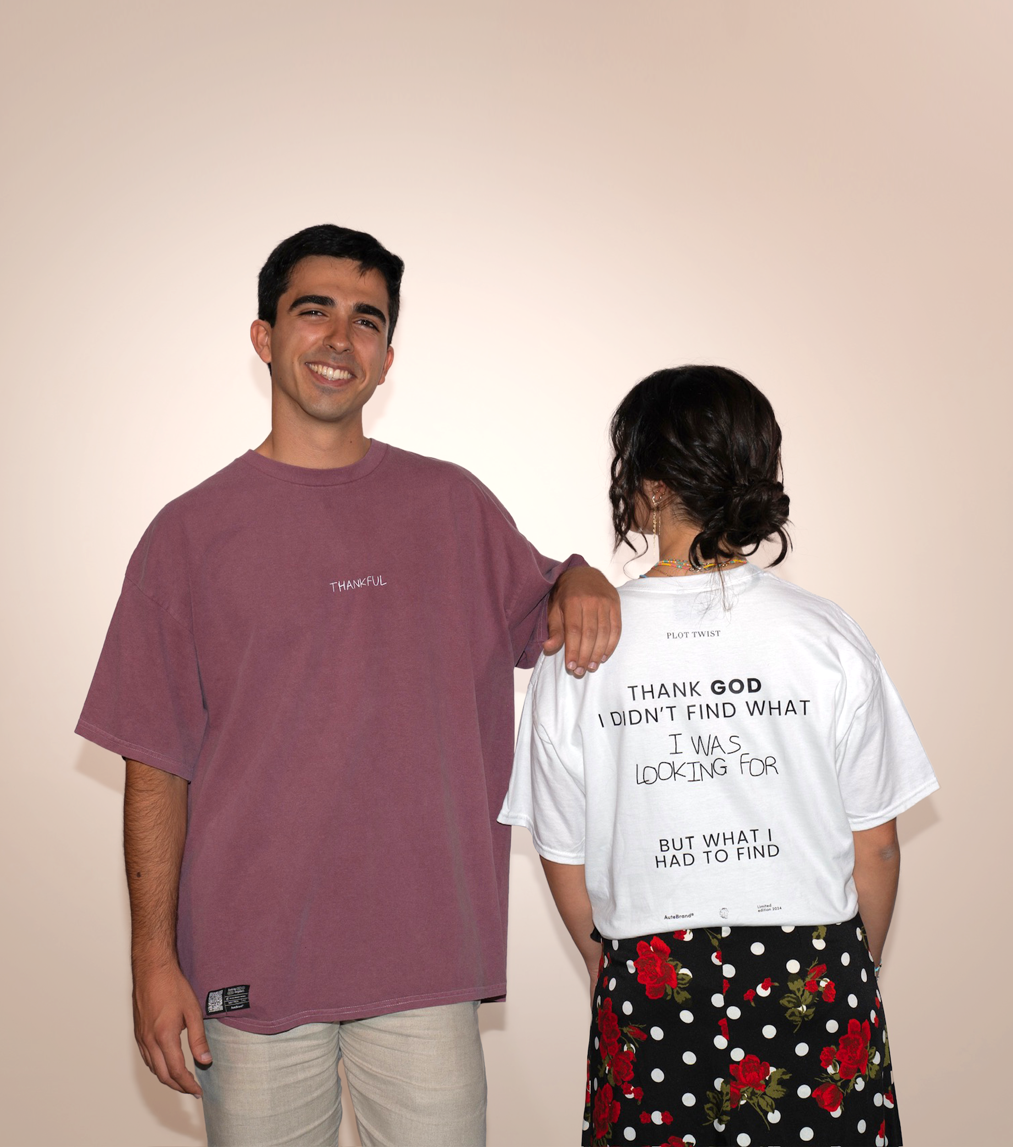 Camiseta "Thankful" Burgundy