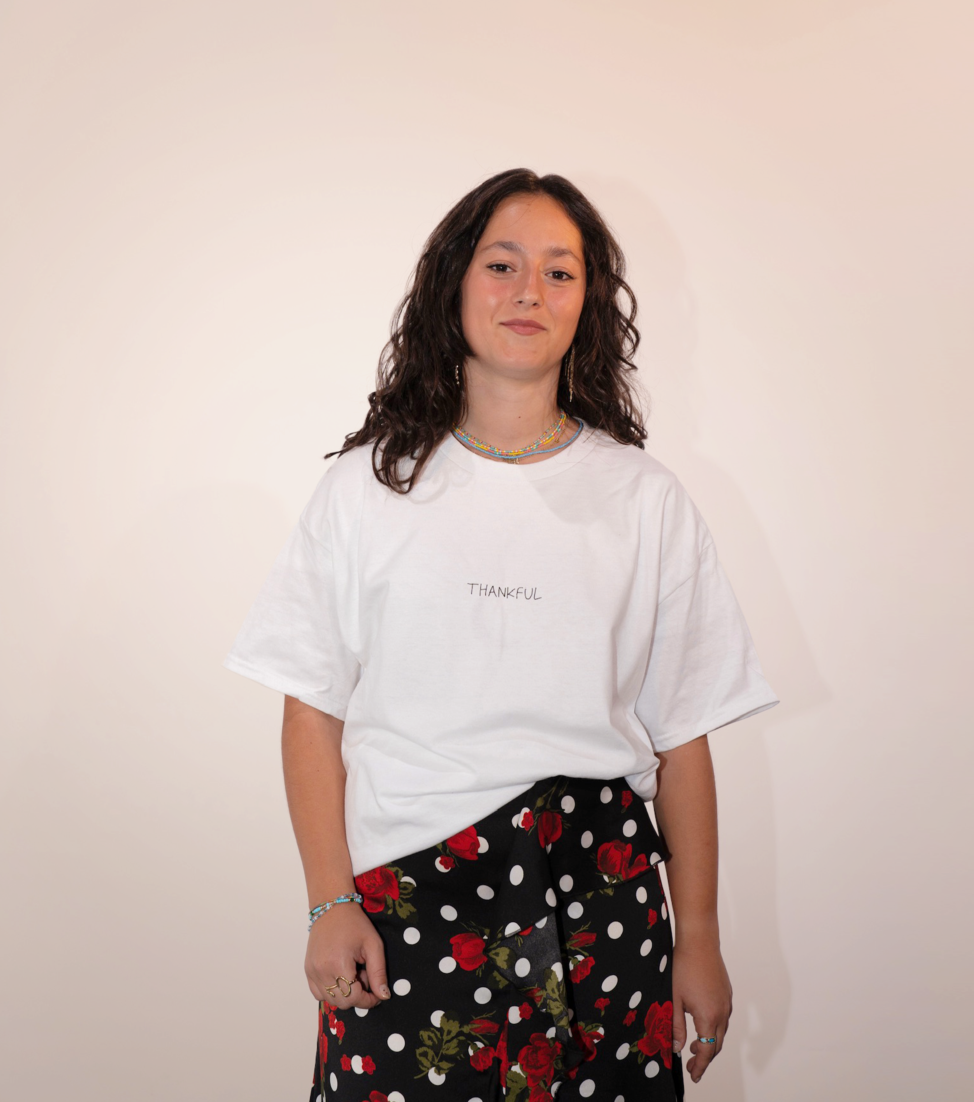 Camiseta "Thankful" White