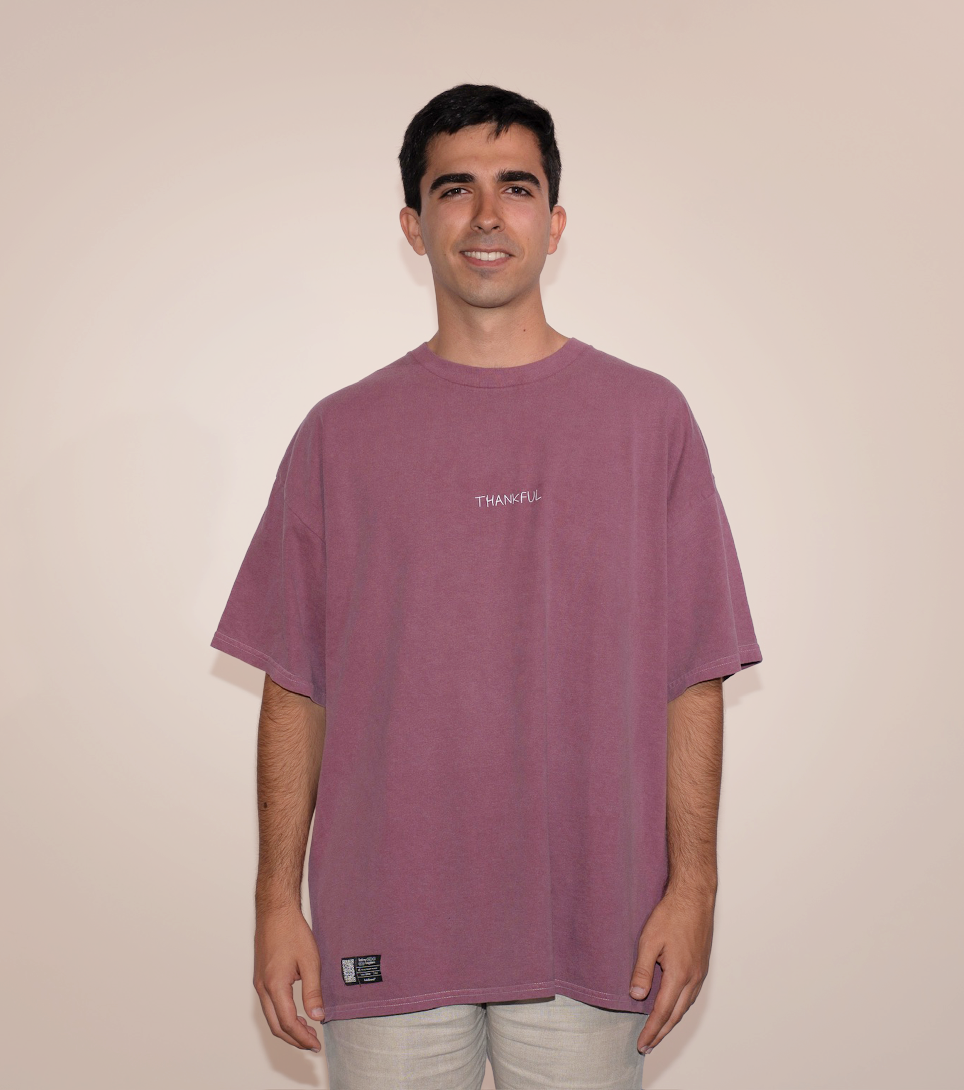 Camiseta "Thankful" Burgundy