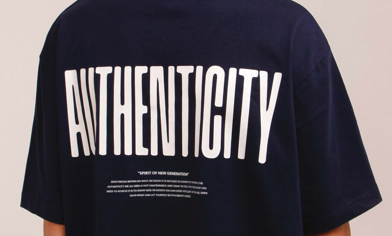 Camiseta "Authenticity" French Navy