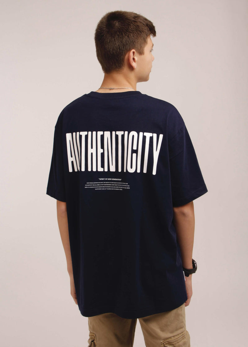 Camiseta "Authenticity" French Navy