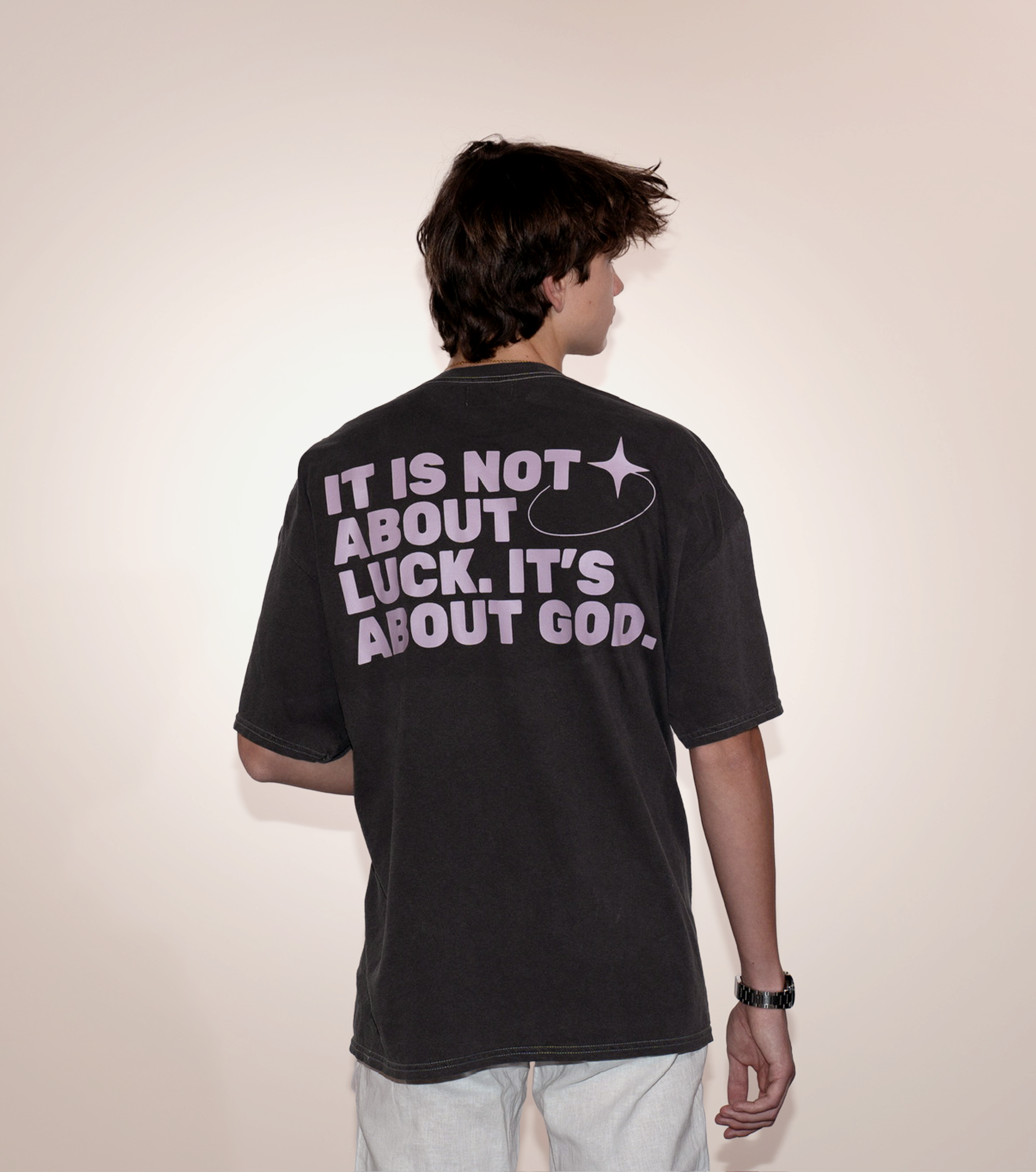 Camiseta "Luck" Graphite
