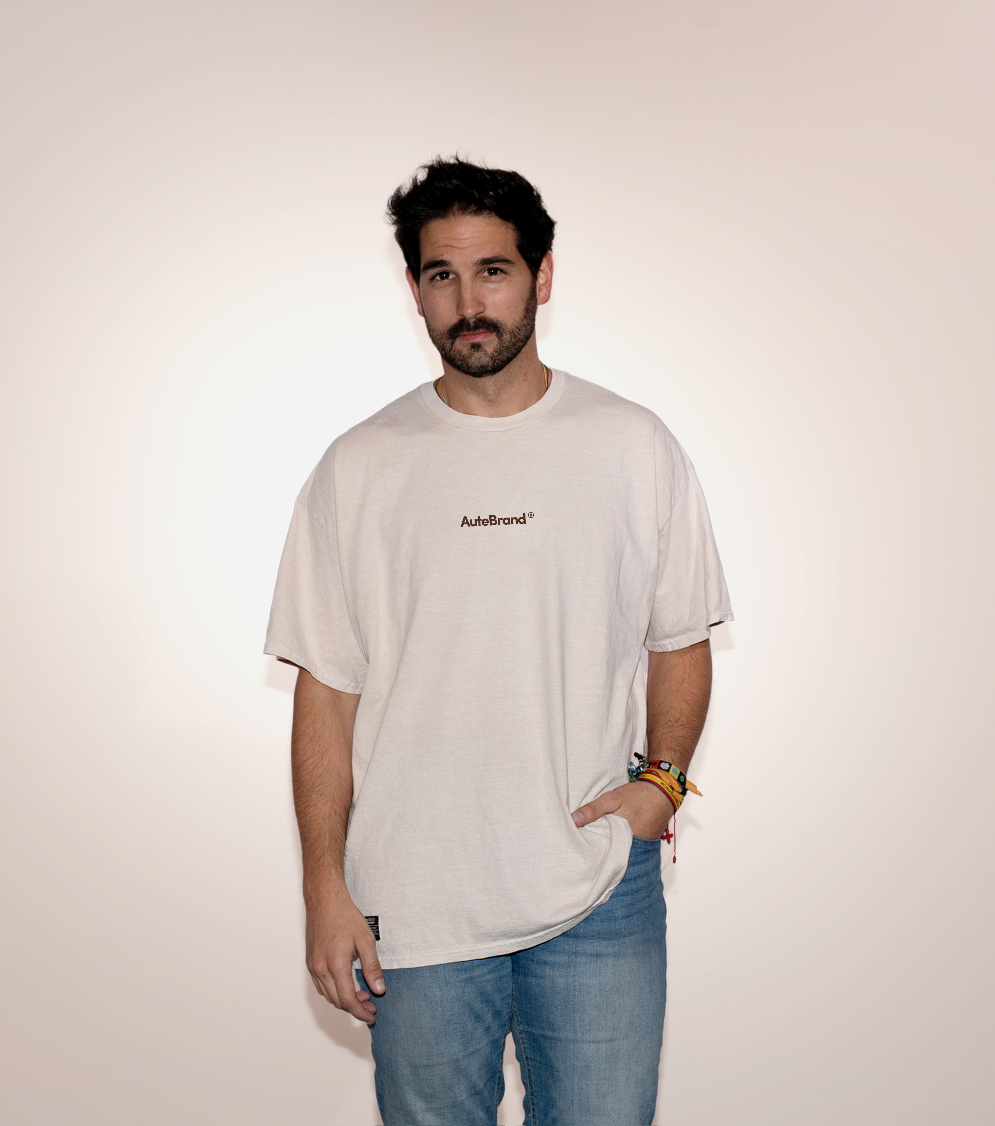 Camiseta "Seekers" Beige